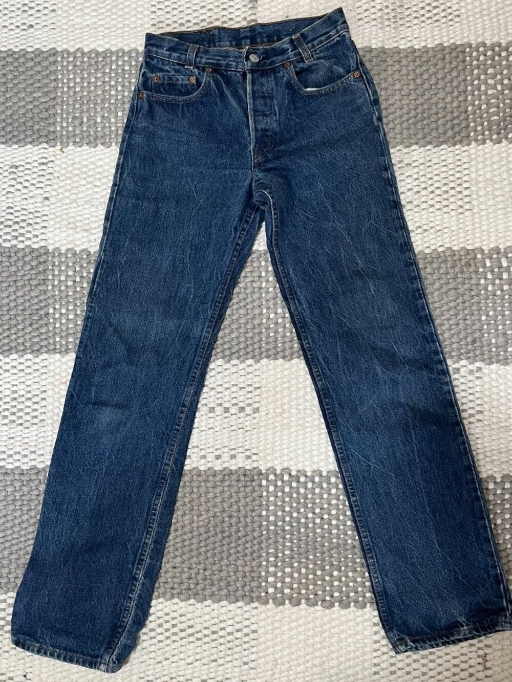 1980s Vintage Levi's STUDENT FIT 701-0117 29W 34L Button Fly